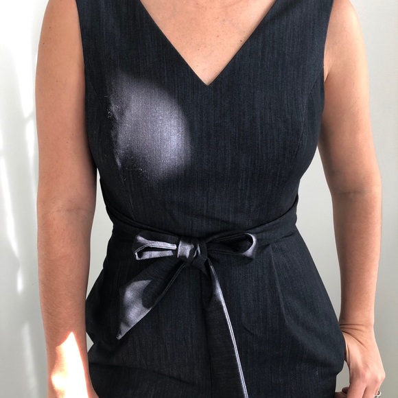 Calvin Klein Gray Chambray Wrap Jumpsuit NWOT - Picture 5 of 11